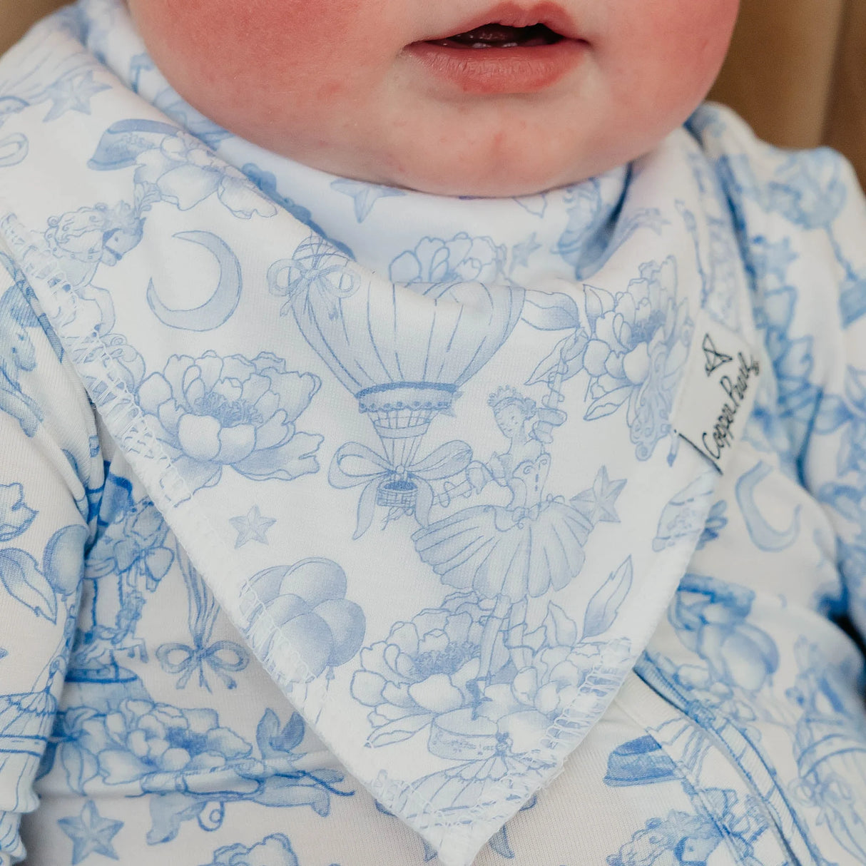 Copper Pearl Baby Bandana Bib 4-Pack Set | Vintage Carnival