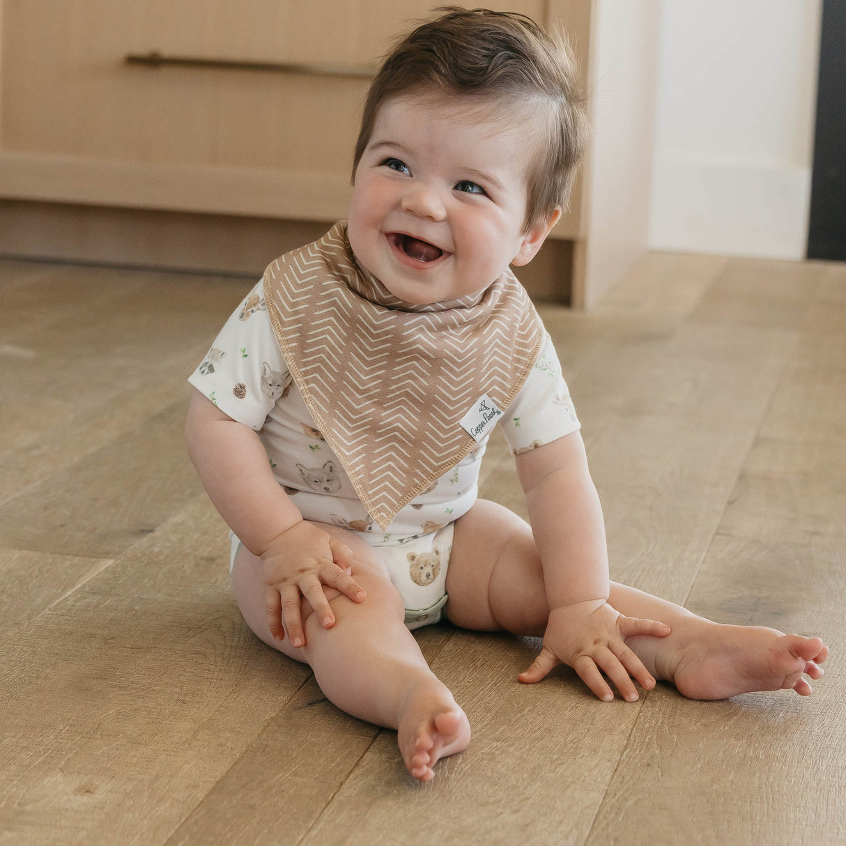 Copper Pearl Baby Bandana Bib 4-pack Set | Wilder