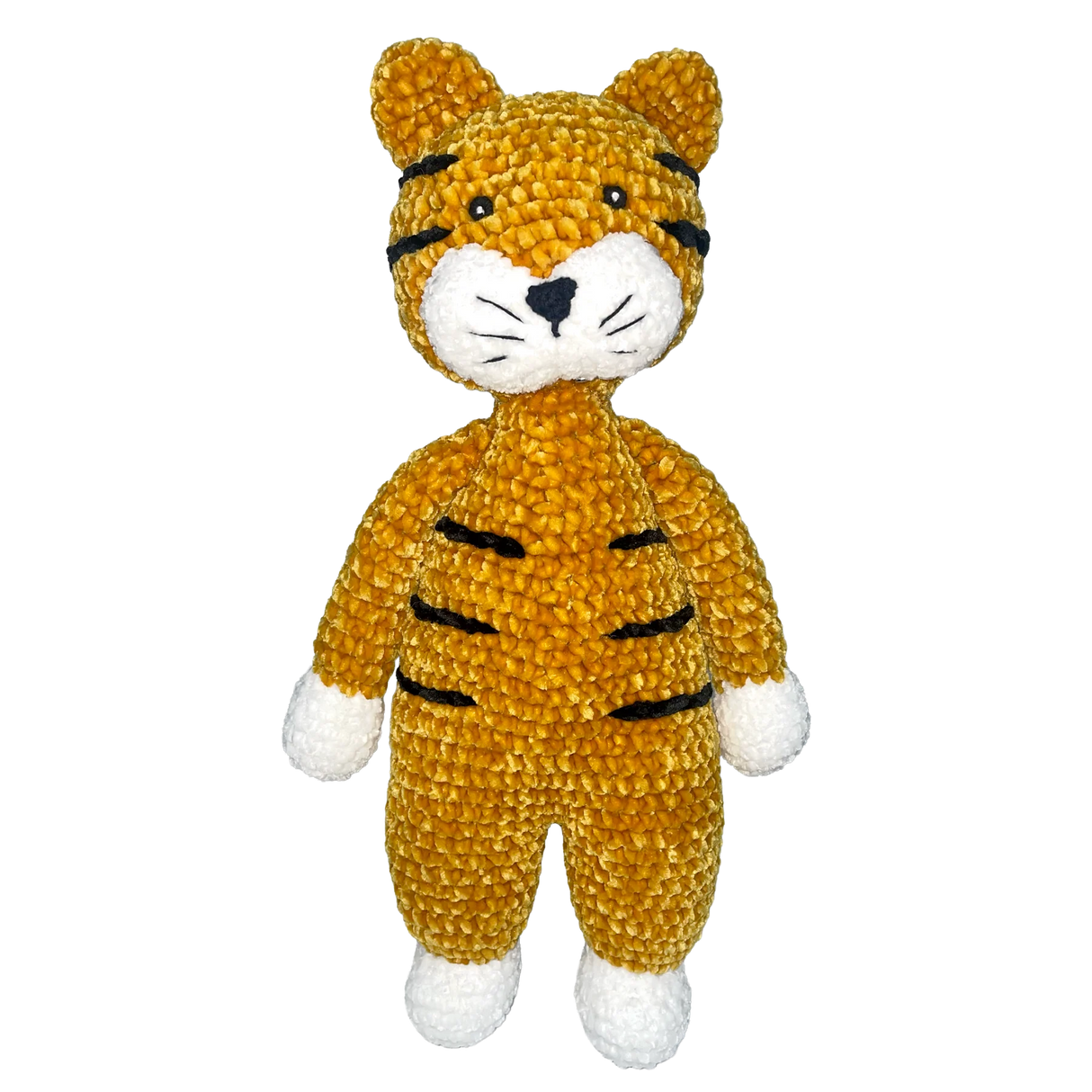 Zubels Sully The Tiger Chenille Crochet Plush Toy
