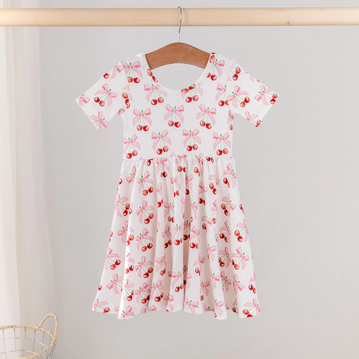 Nola Tawk Cherry On Top Organic Cotton Twirl Dress