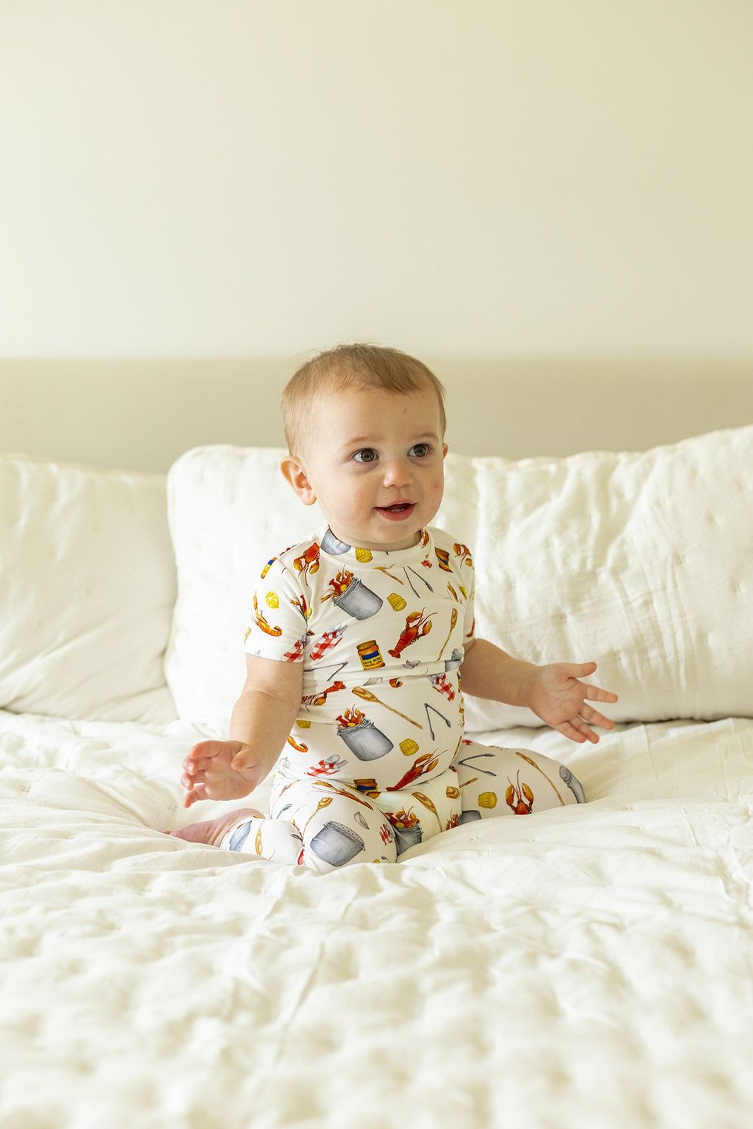 Southern Slumber Crawfish Boil 2-Piece Bamboo Pajama Set