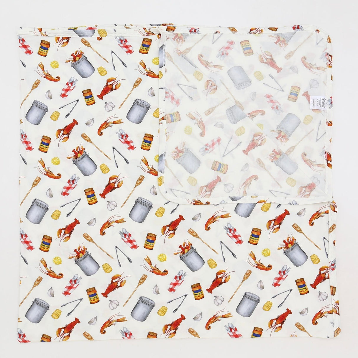 Southern Slumber Crawfish Boil Bamboo Swaddle Blanket