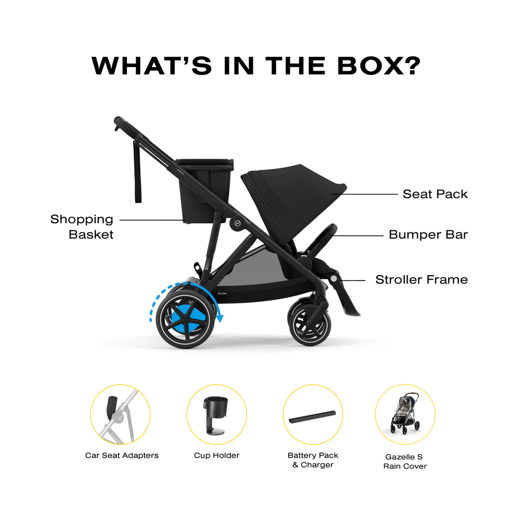 CYBEX eGazelle S Single to Double Stroller