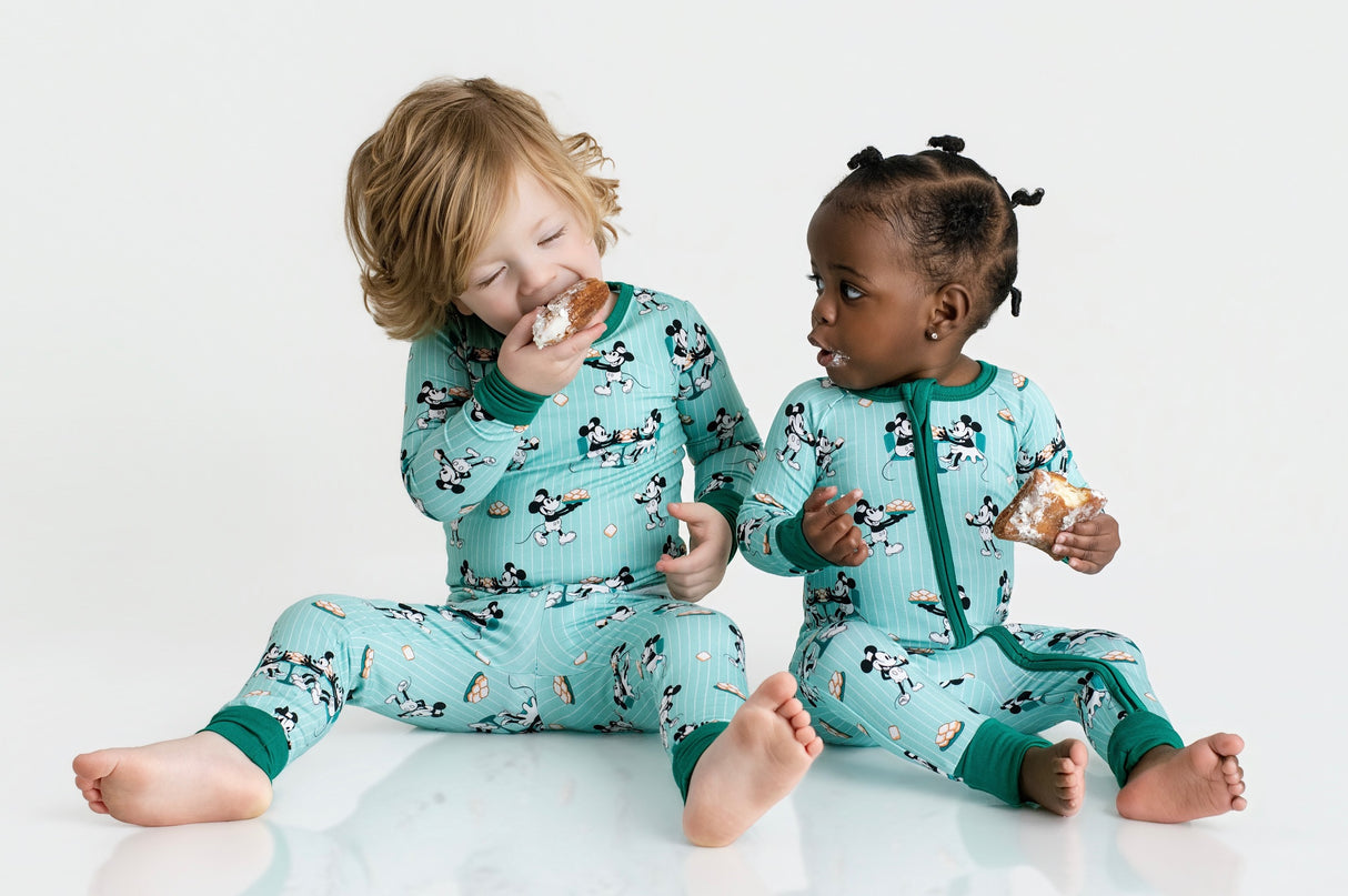 Pearls & Pelicans Powdered Sugar Pals Bamboo Two-Piece Pajamas