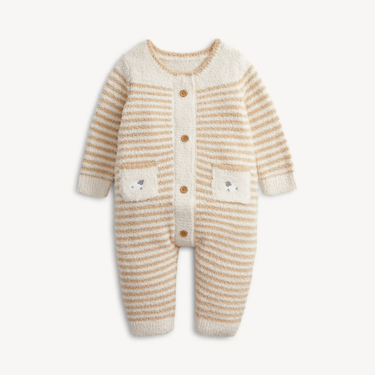 Magnetic Me Chenille Cream Sweater Romper