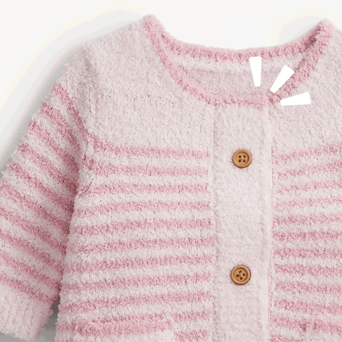 Magnetic Me Chenille Pink Sweater Romper