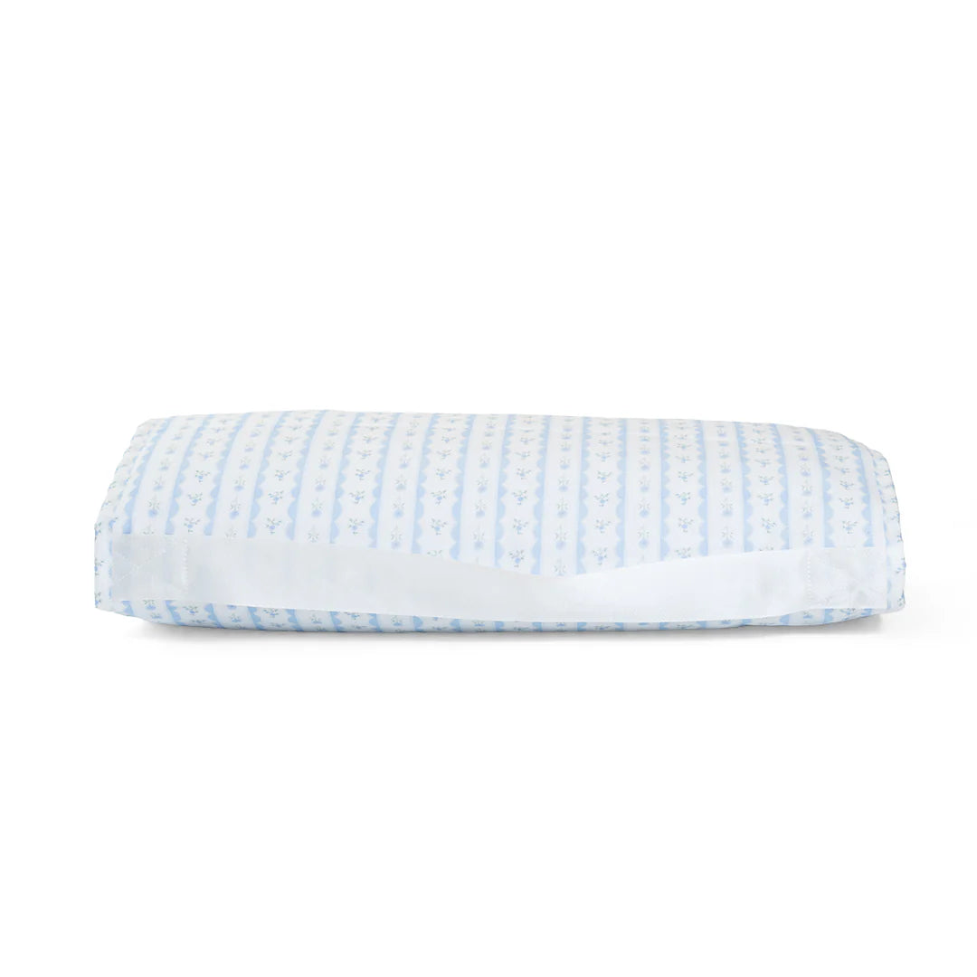 TRVL Design Rest Up Coated Nap Mat with Pillow | Ribbon Floral Pink