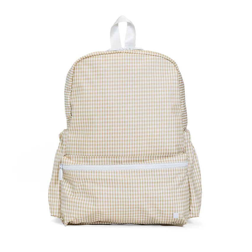 TRVL Design Backpack | Gingham New Khaki