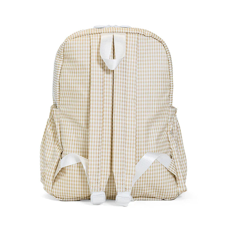 TRVL Design Backpack | Gingham New Khaki