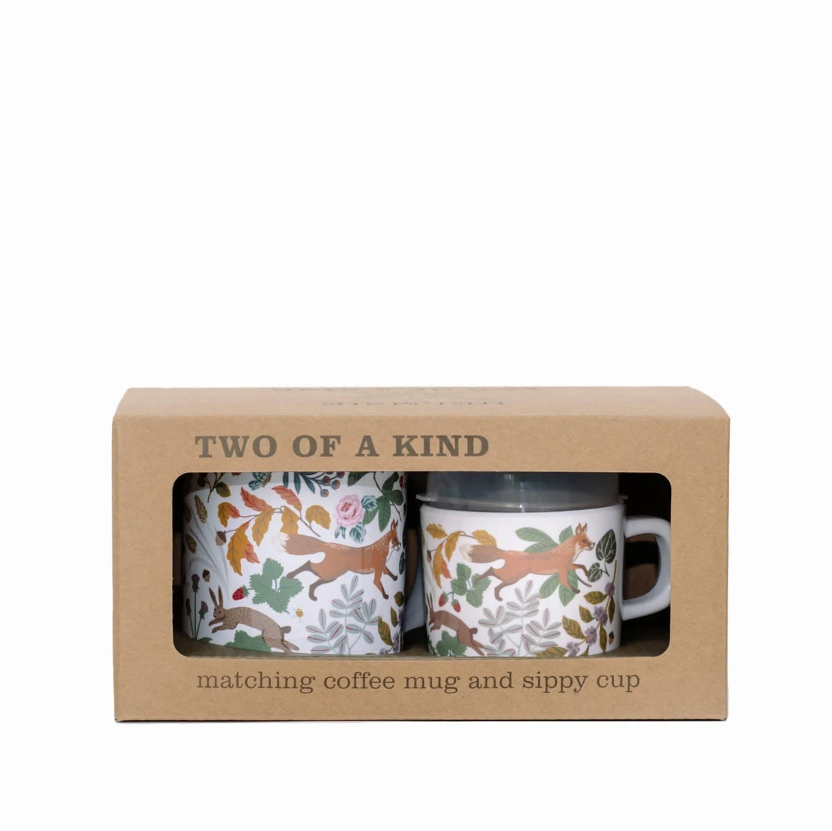 Helmsie Woodland Two of A Kind Cup Set | Matching Sippy Cup and Coffee Mug