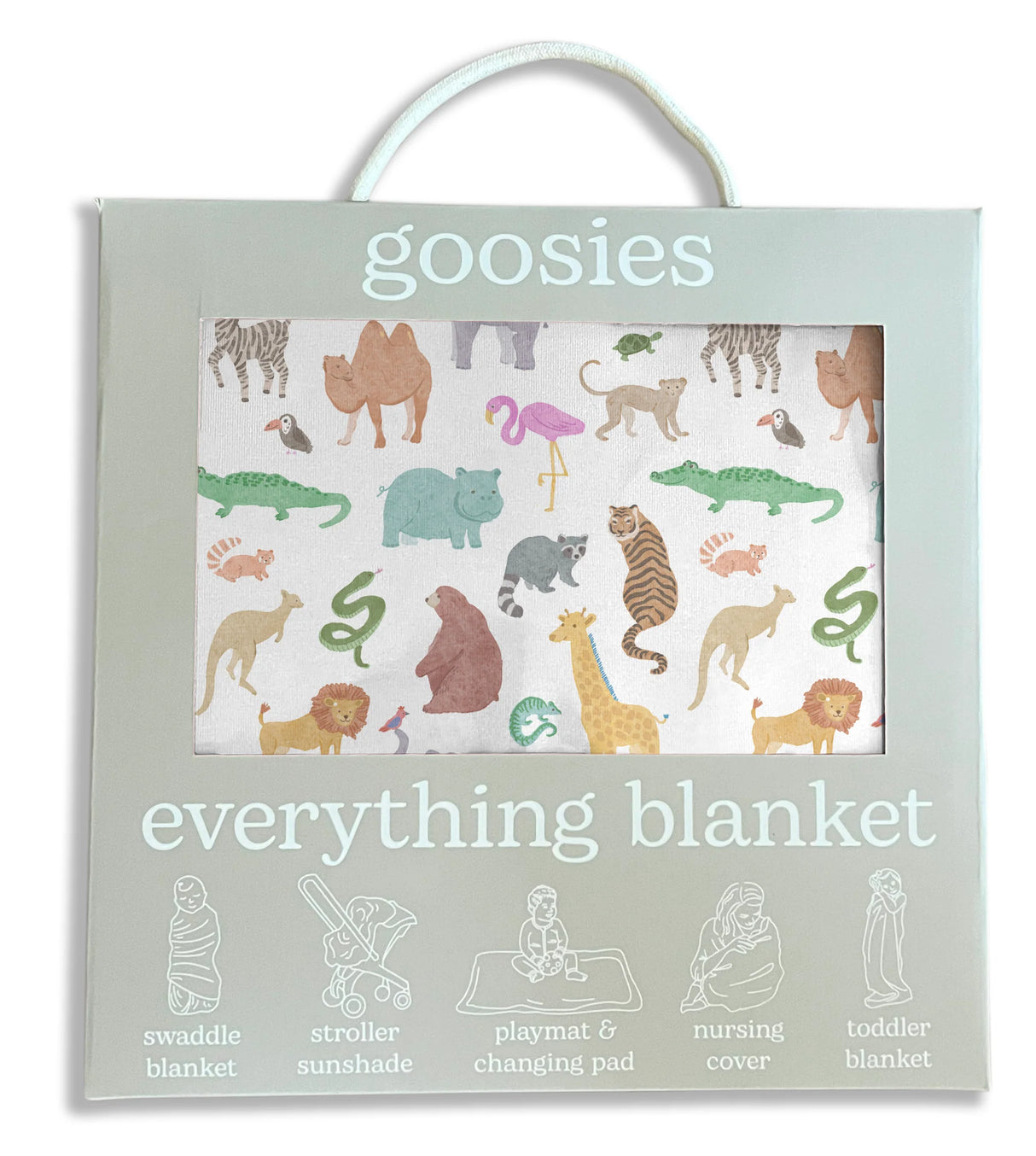 Goosies Zoo Crew Bamboo Everything Blanket