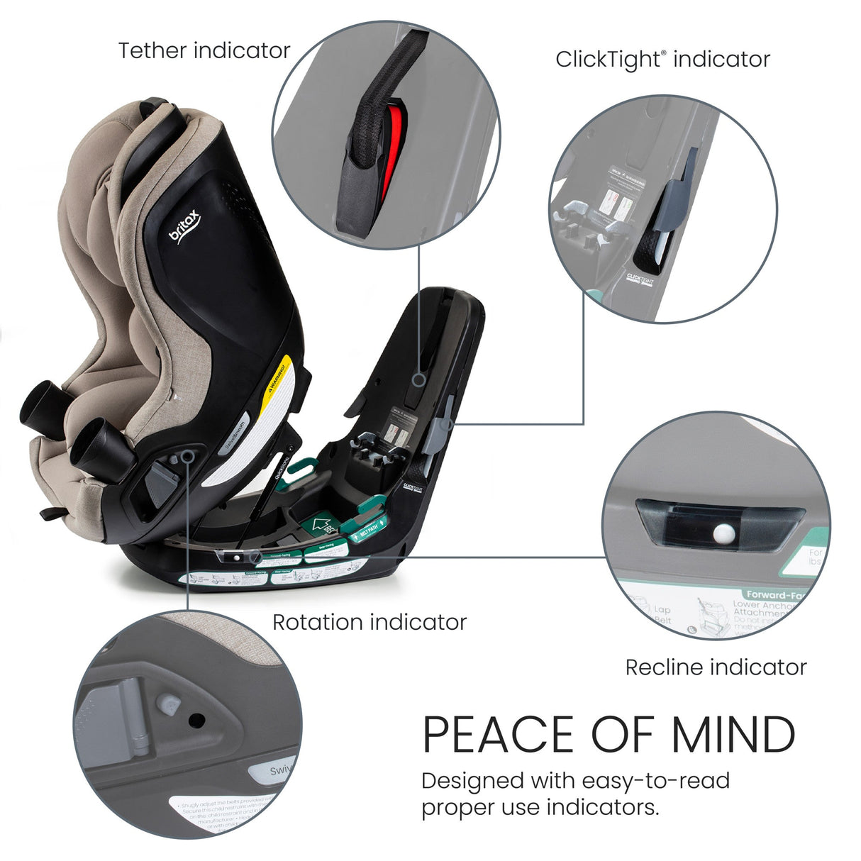 Britax Galaxy360 Slim Rotating Convertible Car Seat | Preorder