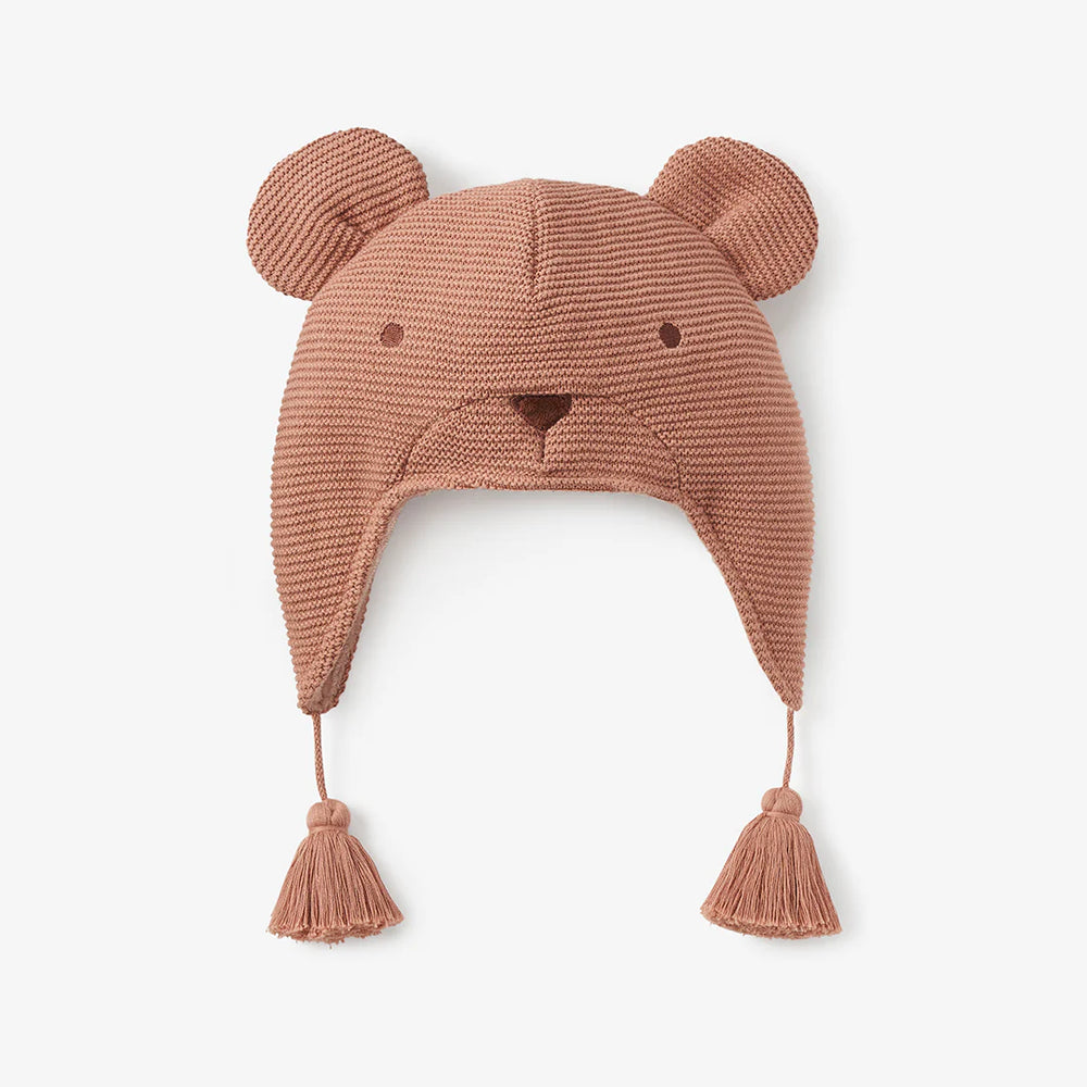 Elegant Baby Bear Aviator Knit Baby Hat