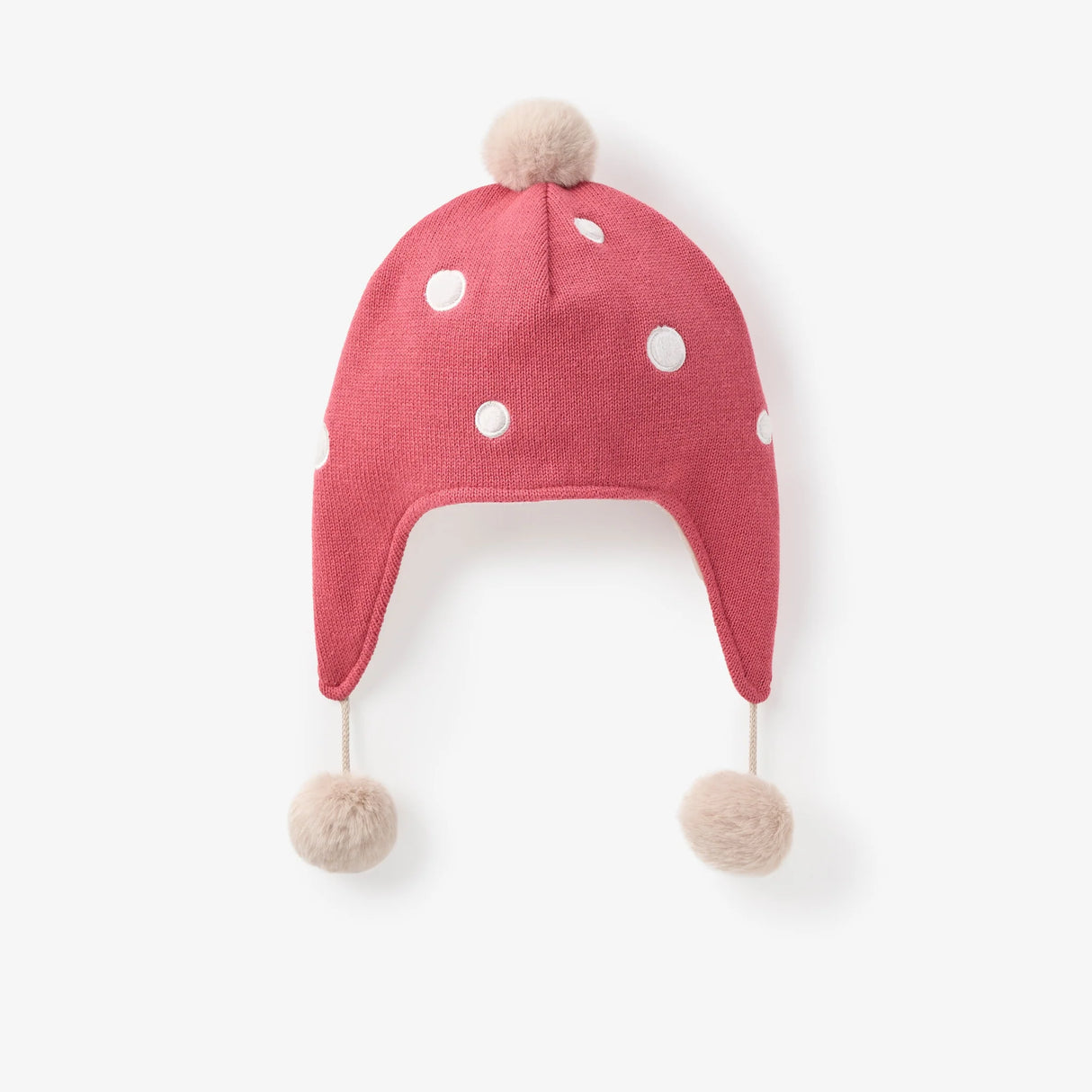 Elegant Baby Mushroom Aviator Knit Hat