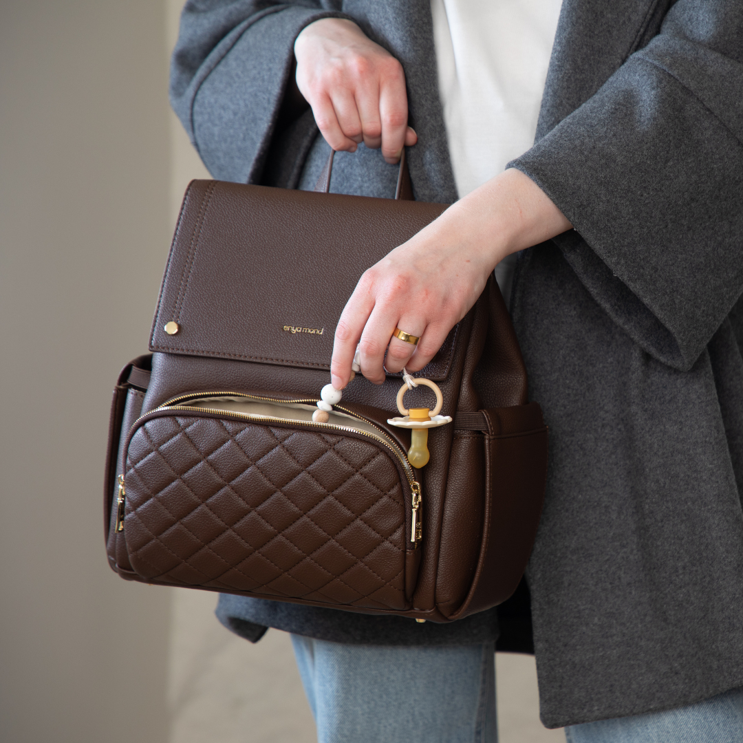 Enya Mond Lunette Vegan Leather Parenting Bag