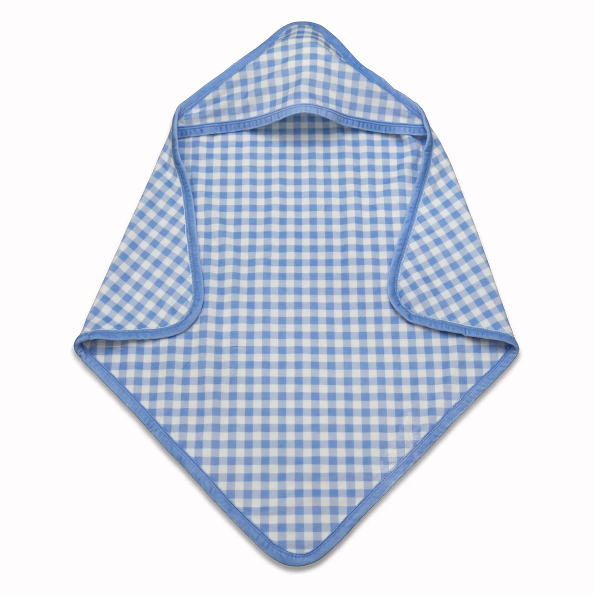 Sugar Bee Clothing Hooded Towel Blue Gingham