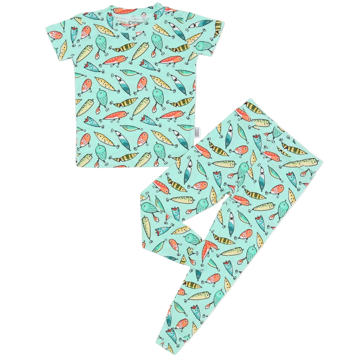 Southern Slumber Fishing Baits 2-Piece Bamboo Pajama Set