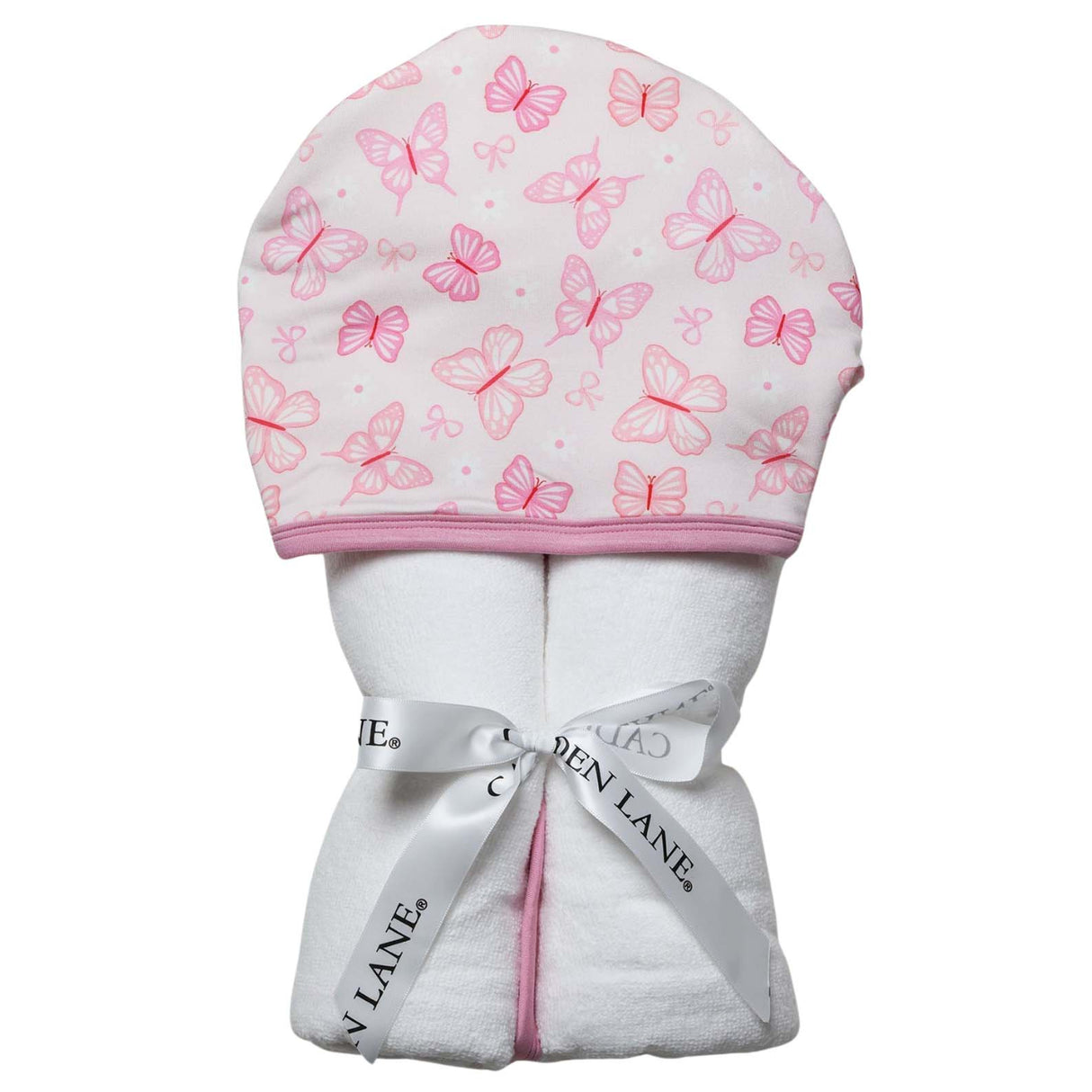 Caden Lane Butterflies Bamboo Hooded Towel