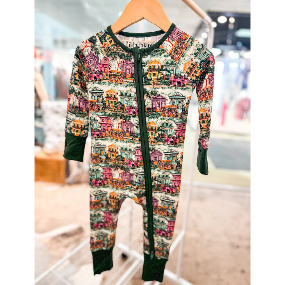 Velvet Fawn Uptown Carnival Bamboo Zipper Pajama