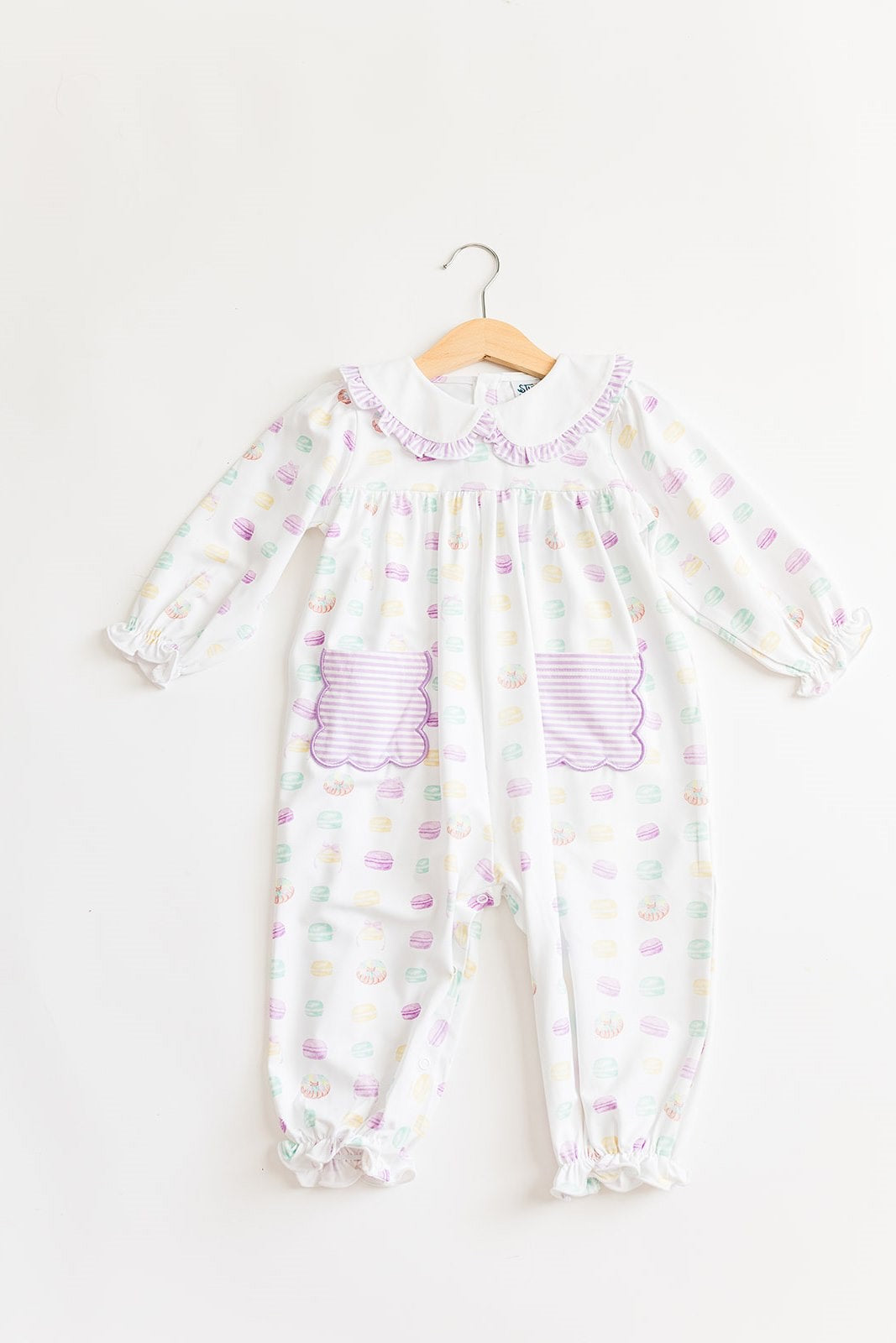 Studio Smocks Mardi Gras Macaron Girls Longall