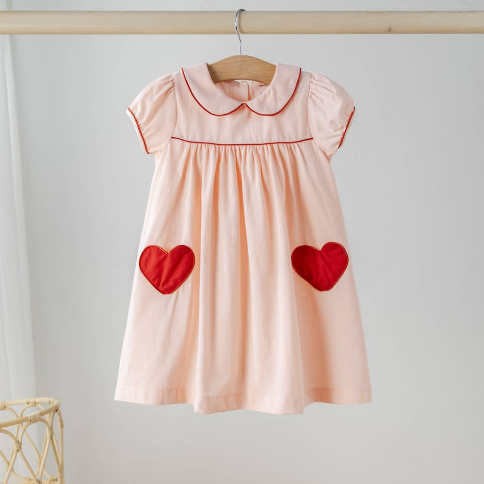 Nola Tawk Organic Cotton Pocket Dress | Hearts