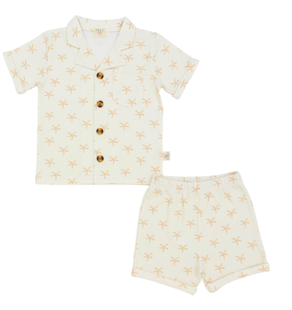 NTRL The Island Shirt & Short Lounge Set | Starfish Tide