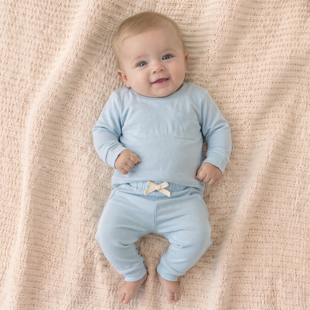 Sugar + Maple Bamboo Two-Piece Jogger Set | Light Blue