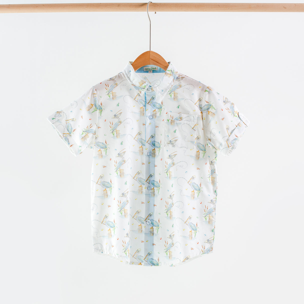 Nola Tawk Pelican Bay Short Sleeve Collared Shirt