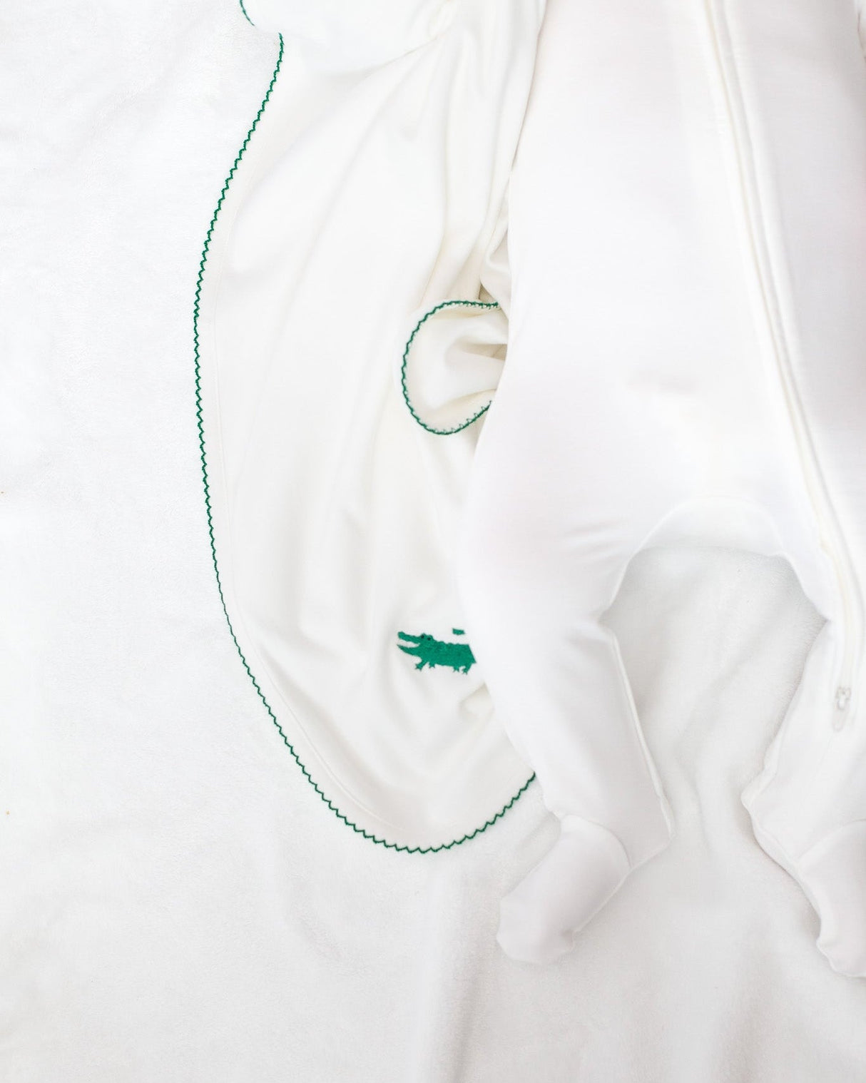 Goosies Pip Alligator Embroidered Bamboo Blanket