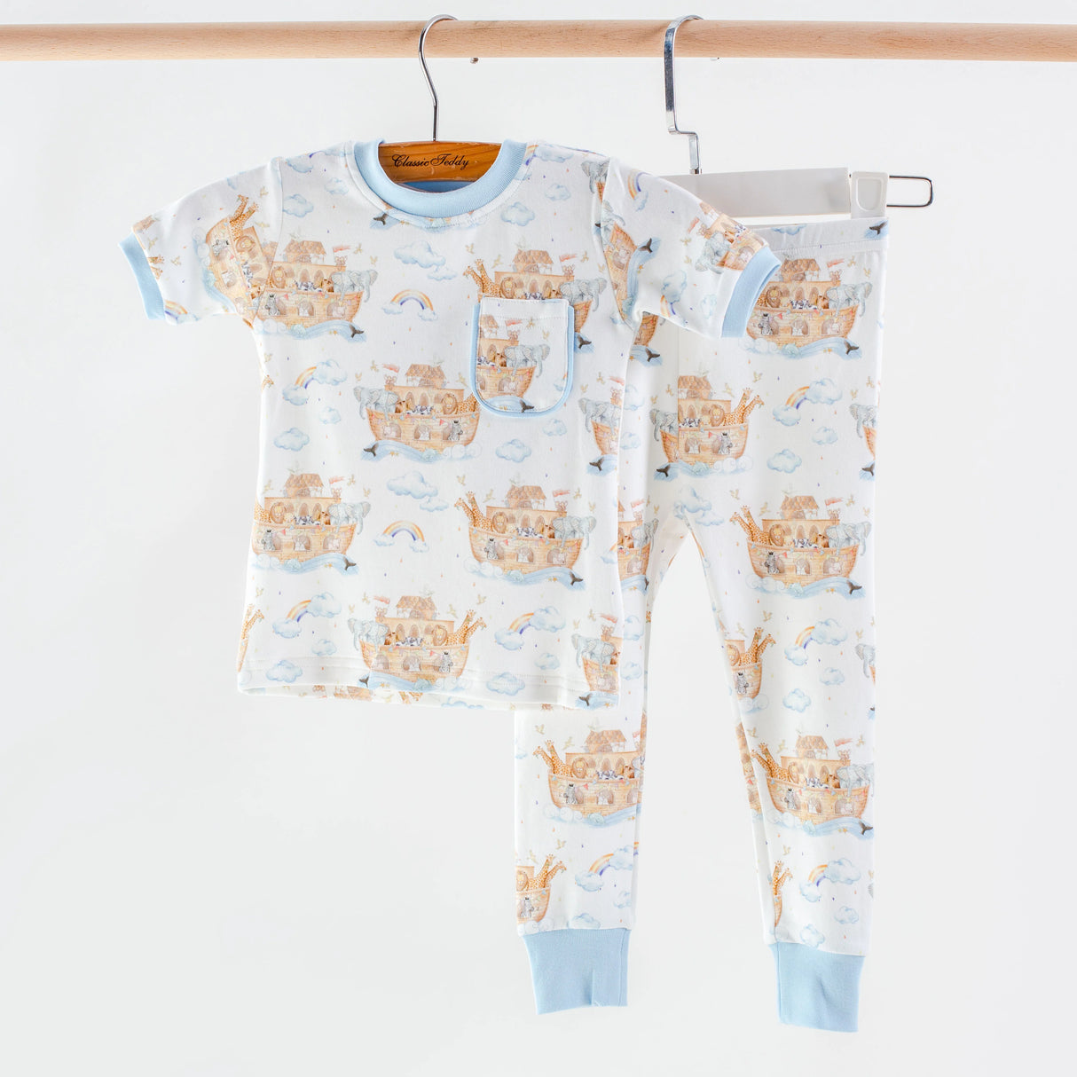 Nola Tawk All Aboard Noah's Ark Organic Cotton Pajamas