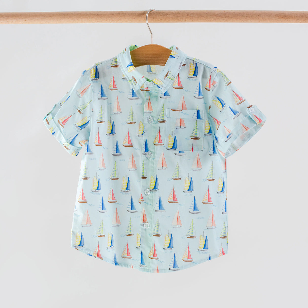 Nola Tawk Sea You Soon Short Sleeve Collared Shirt