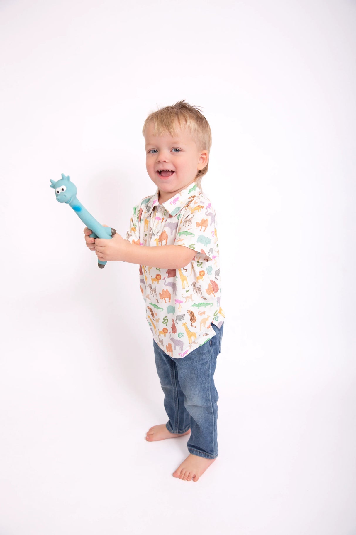 Goosies Zoo Crew Bamboo Short Sleeve Polo Shirt