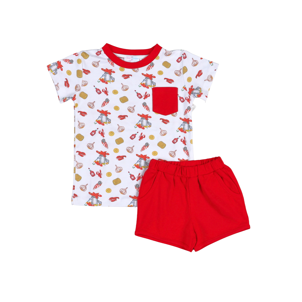 Baby Loren Lil'Cajun Pima Short Set