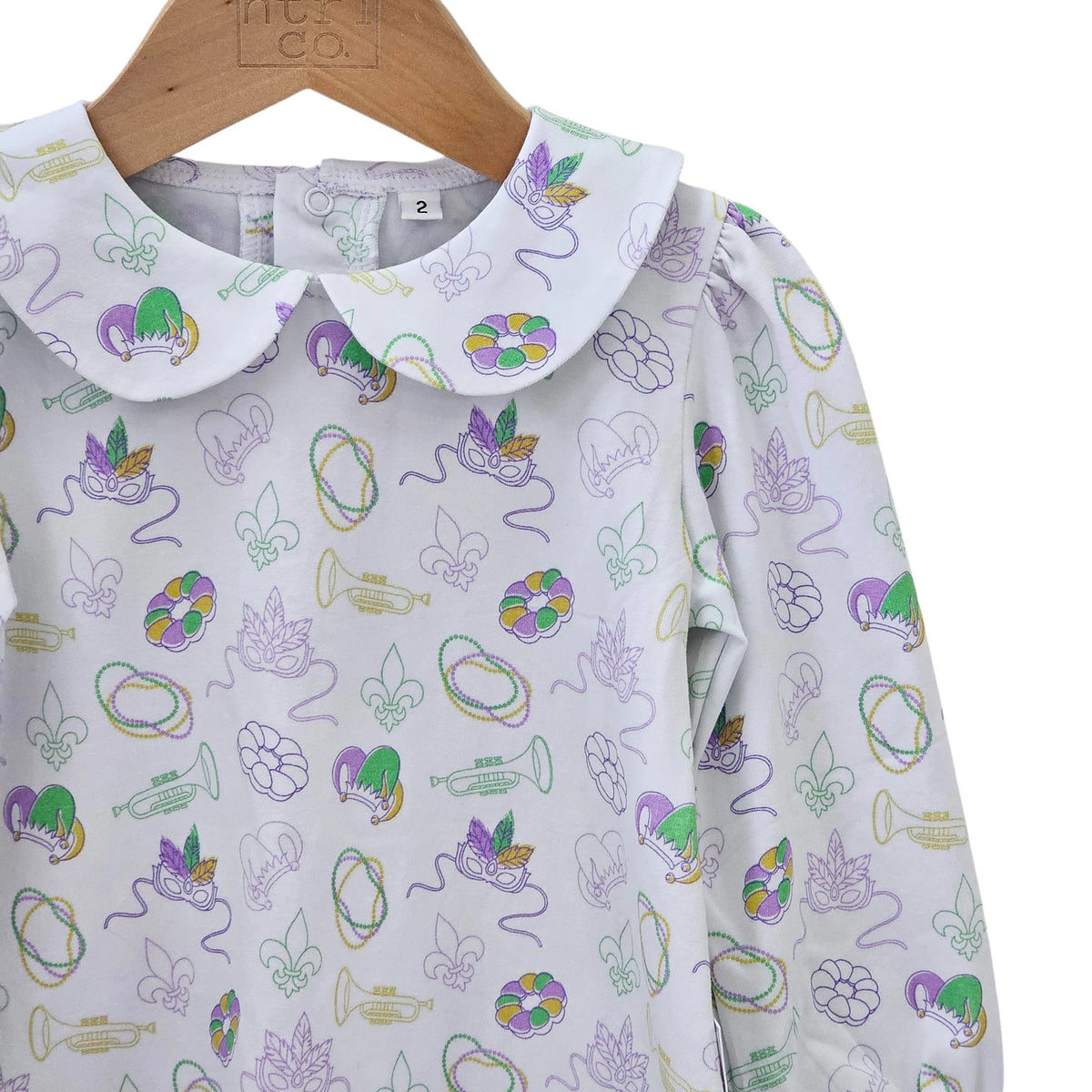 Oak Lane Long Sleeve Mardi Gras Dress