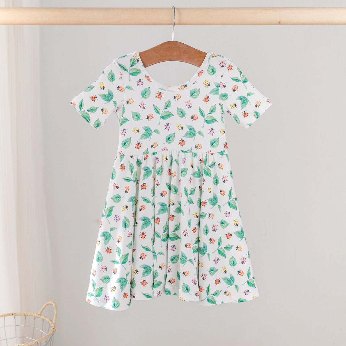 Nola Tawk Lady Bug Love Organic Cotton Twirl Dress