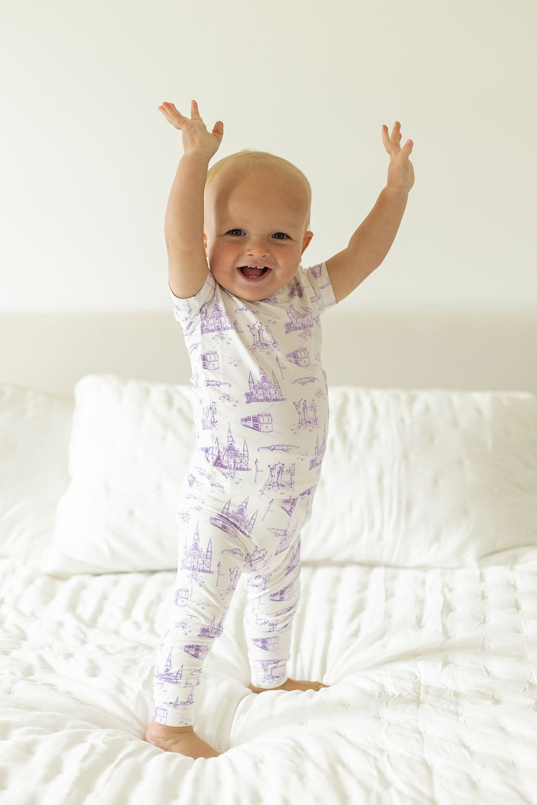 Southern Slumber Lavender Toile 2-Piece Bamboo Pajama Set