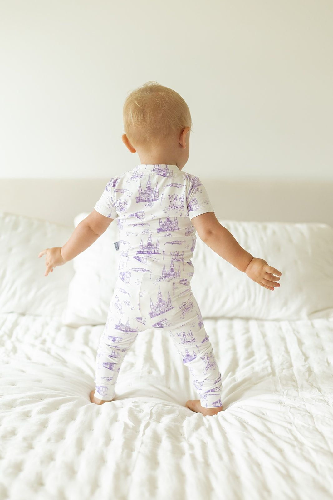 Southern Slumber Lavender Toile 2-Piece Bamboo Pajama Set