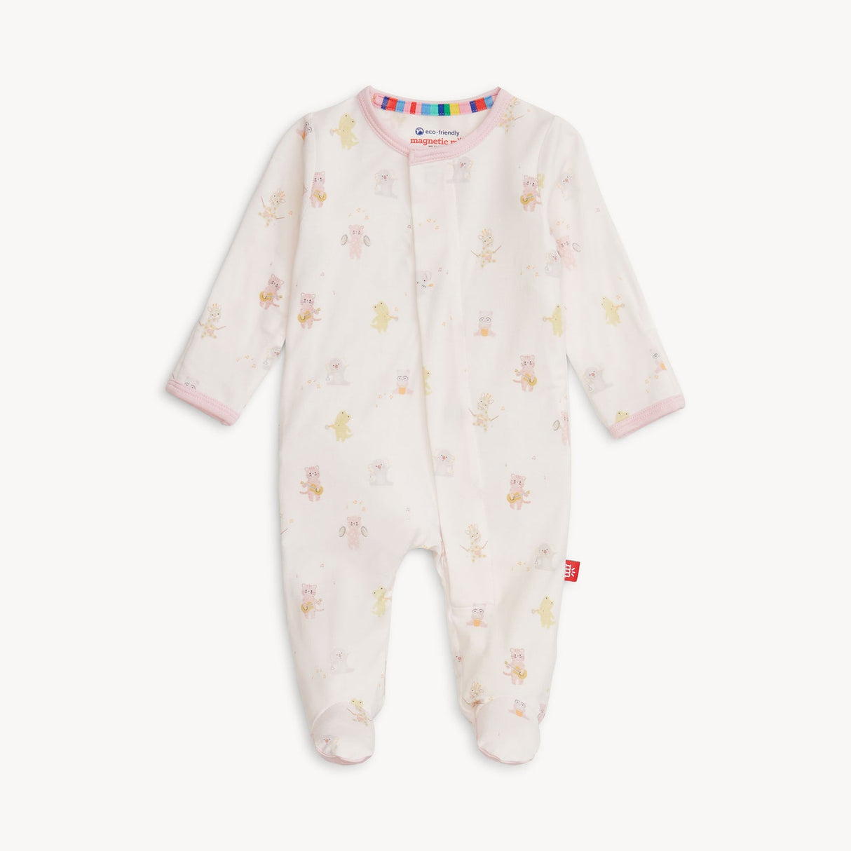 Magnetic Me Pink Baby Beats Modal Footie