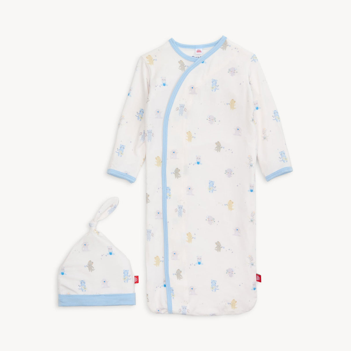 Magnetic Me Baby Blue Beats Modal Gown & Hat Set