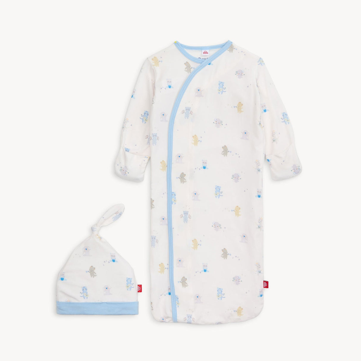 Magnetic Me Baby Blue Beats Modal Gown & Hat Set