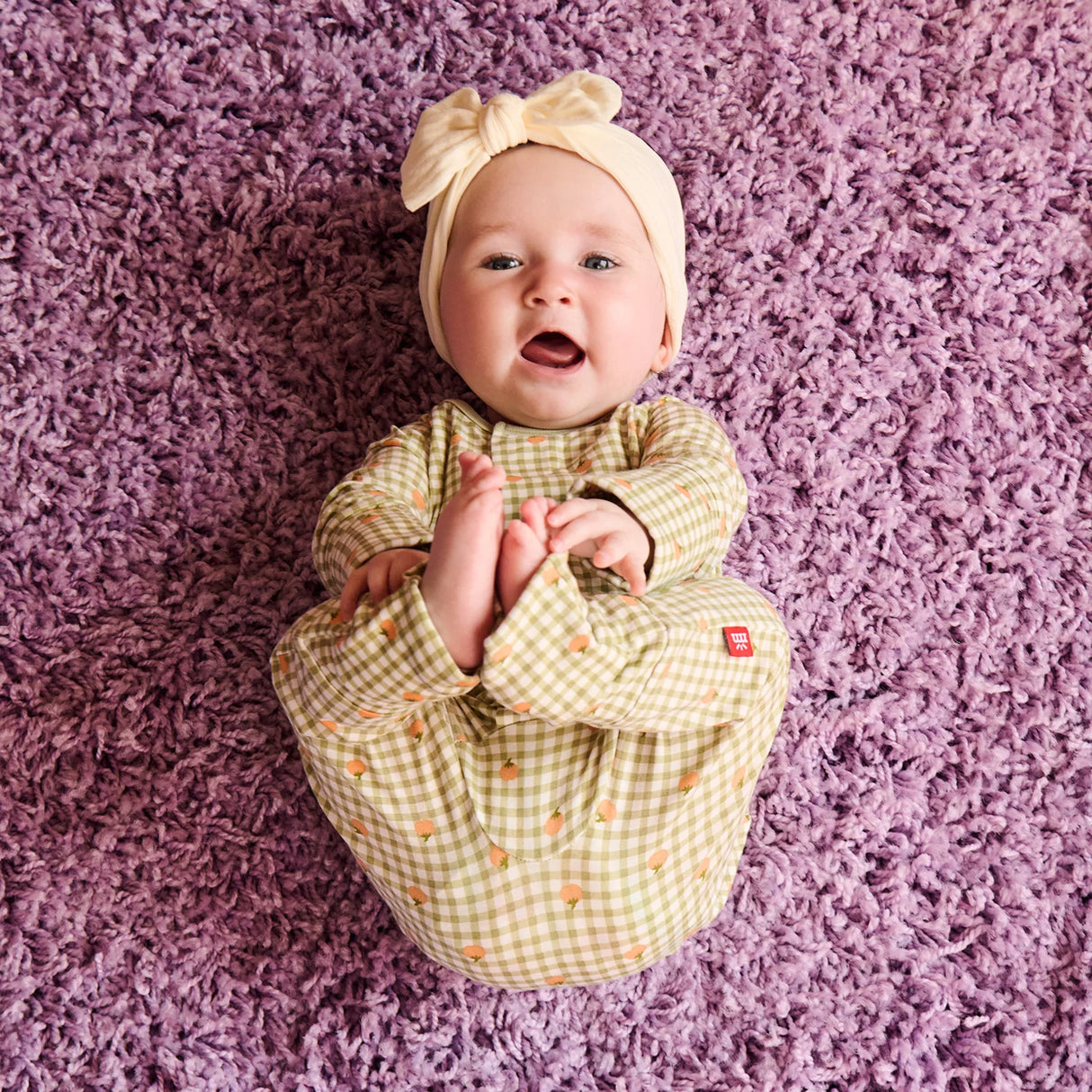 Magnetic Me Pumpkin Plaid Modal Convertible Coverall