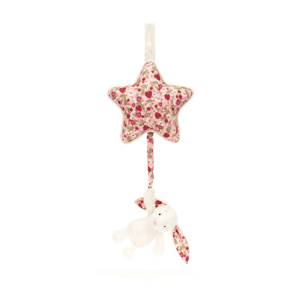 Jellycat Blossom Cream 'Berry' Bunny Musical Pull