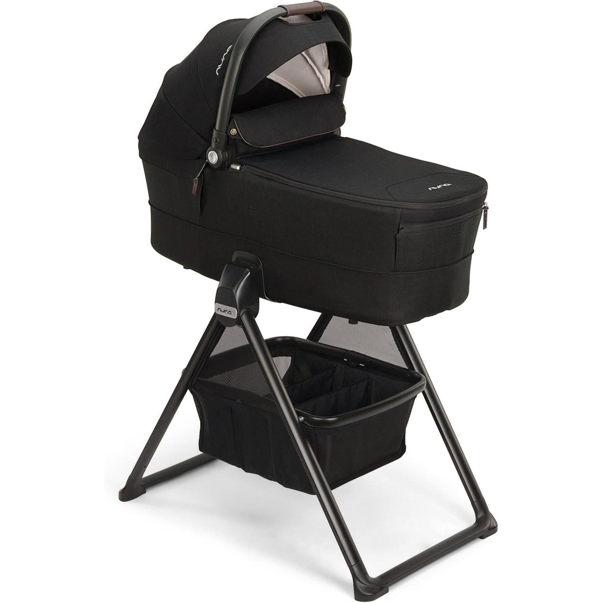 Nuna MIXX Series Bassinet + Stand | Caviar (Chocolate)