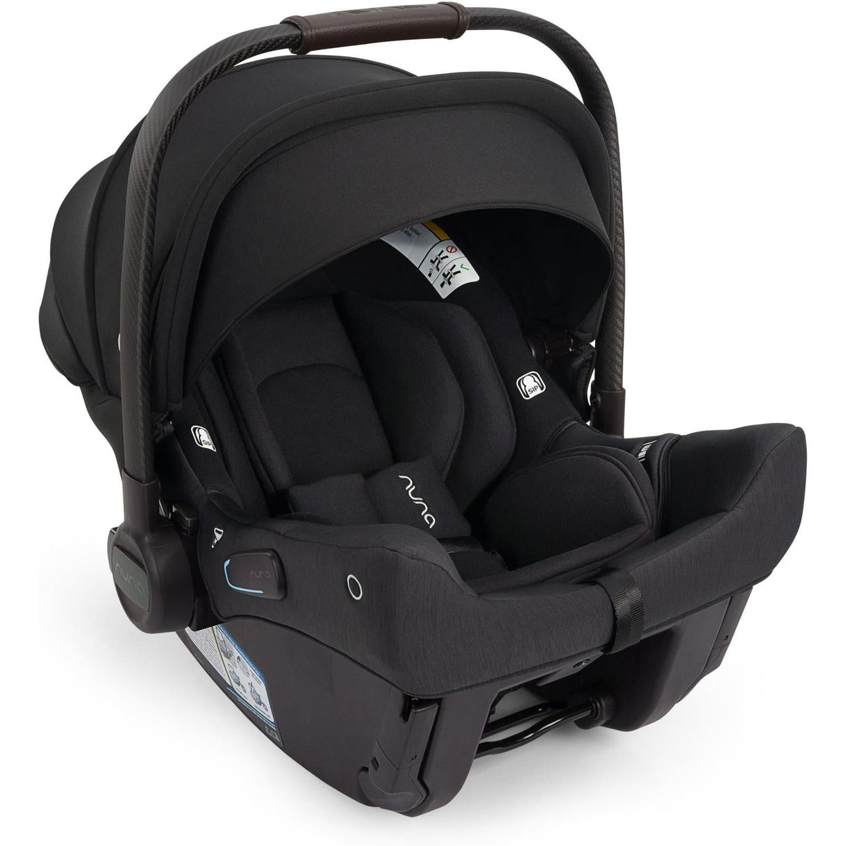 NUNA URBN FLEX SYSTEM Caviar | stroller frame, PIPA™ urbn car seat, ring adapter and carry bag