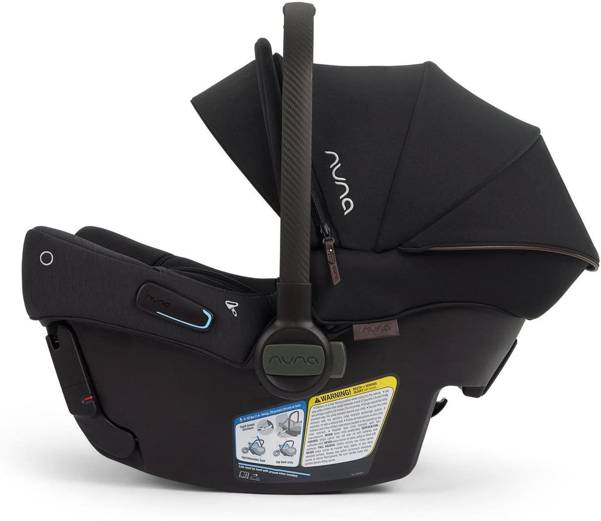 NUNA TRIV LX stroller + Pipa URBN car seat Travel System | Caviar