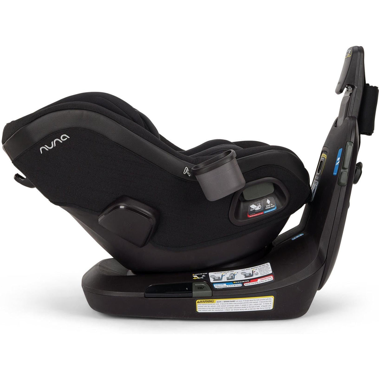 NUNA REVV Maxx Rotating Convertible Car Seat with cupholder