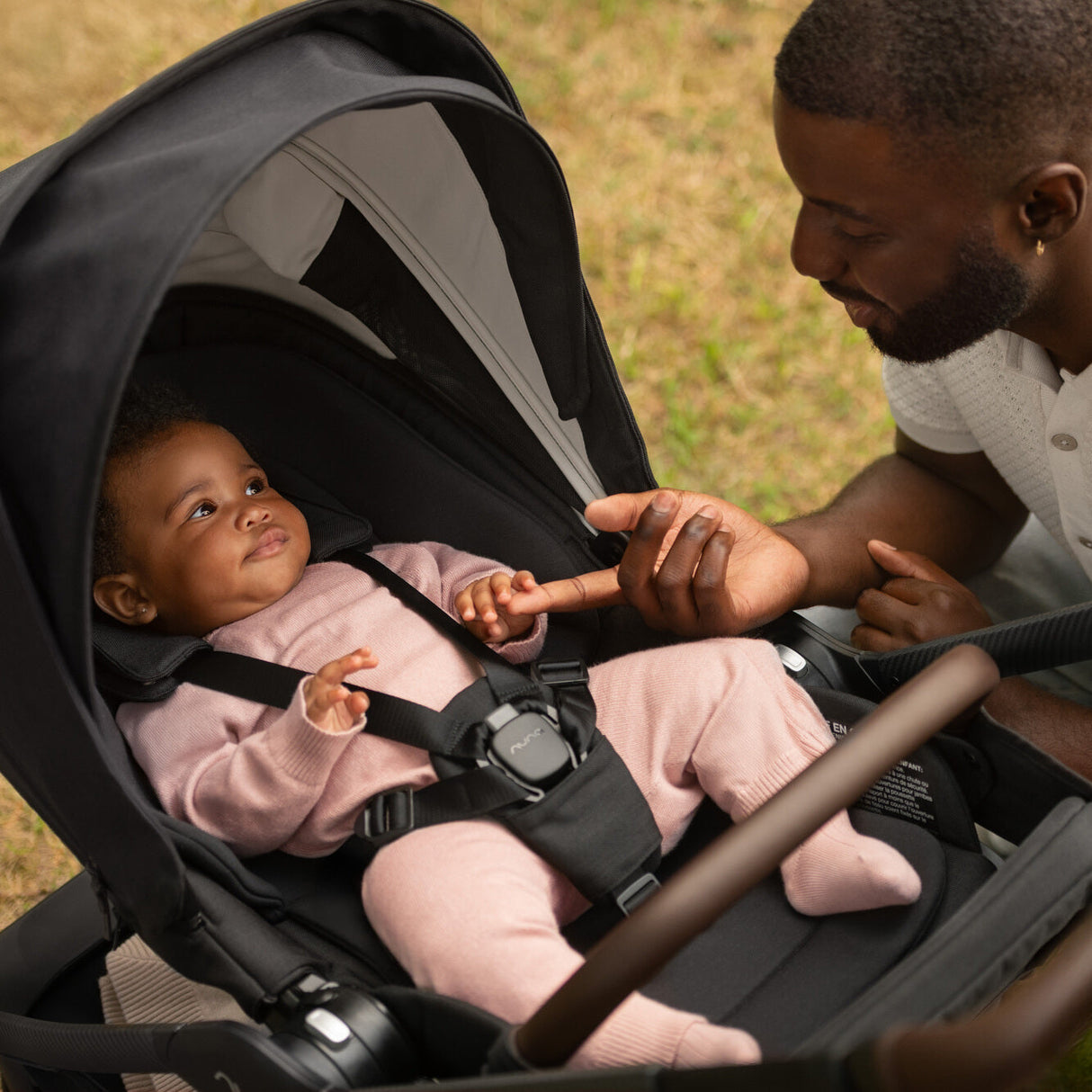 NUNA TRIV LX stroller + Pipa URBN car seat Travel System | Caviar