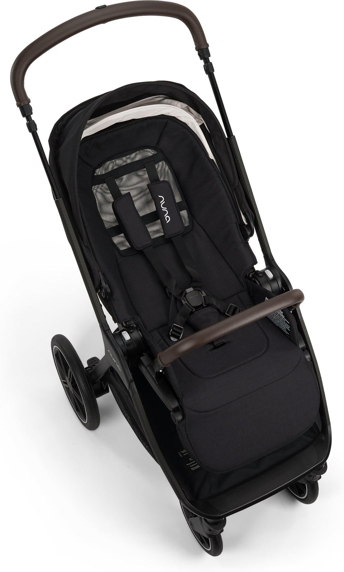 NUNA TRIV LX stroller + Pipa URBN car seat Travel System | Caviar