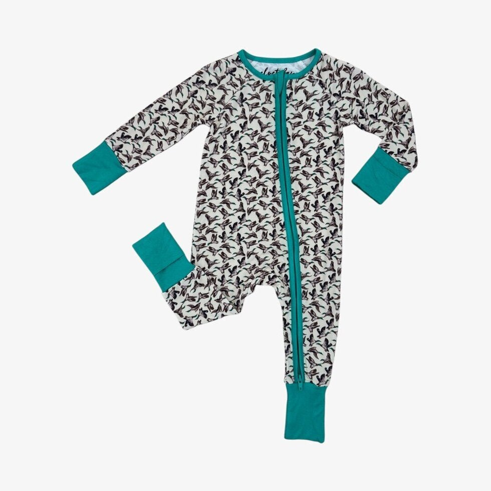 Velvet Fawn Delta Wings Zipper Bamboo Pajamas