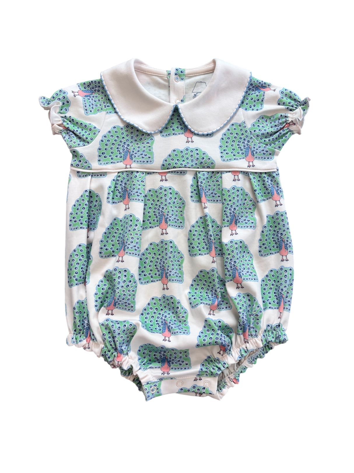 Heyward House Pretentious Peacock Short Sleeve Pima Pocket Bubble